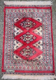 SIGNED BUKHARA HAND KNOTTED RUG – 2.2 x 3.1