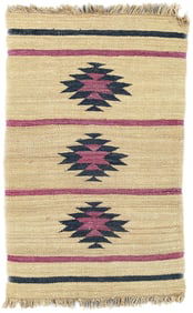 JUTE HAND KNOTTED STRIPED RUG – 5.3 x 8.2