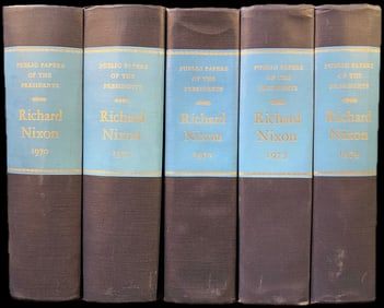 RICHARD NIXON: PUBLIC PAPERS OF THE PRESIDENTS, 5 VOLUMES, 1970-1974