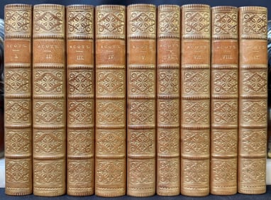 THE POETICAL WORKS OF SIR WALTER SCOTT, 9 VOLUMES, 1857