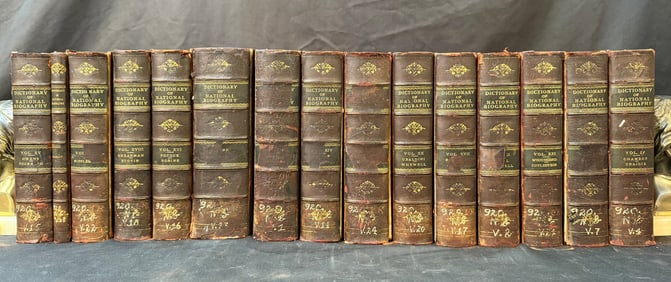 DICTIONARY OF NATIONAL BIOGRAPHY, 15 VOLUMES, 1904