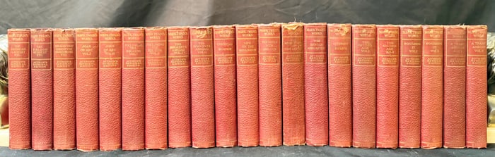 THE WRITINGS OF MARK TWAIN, 21 VOLUMES, 1907