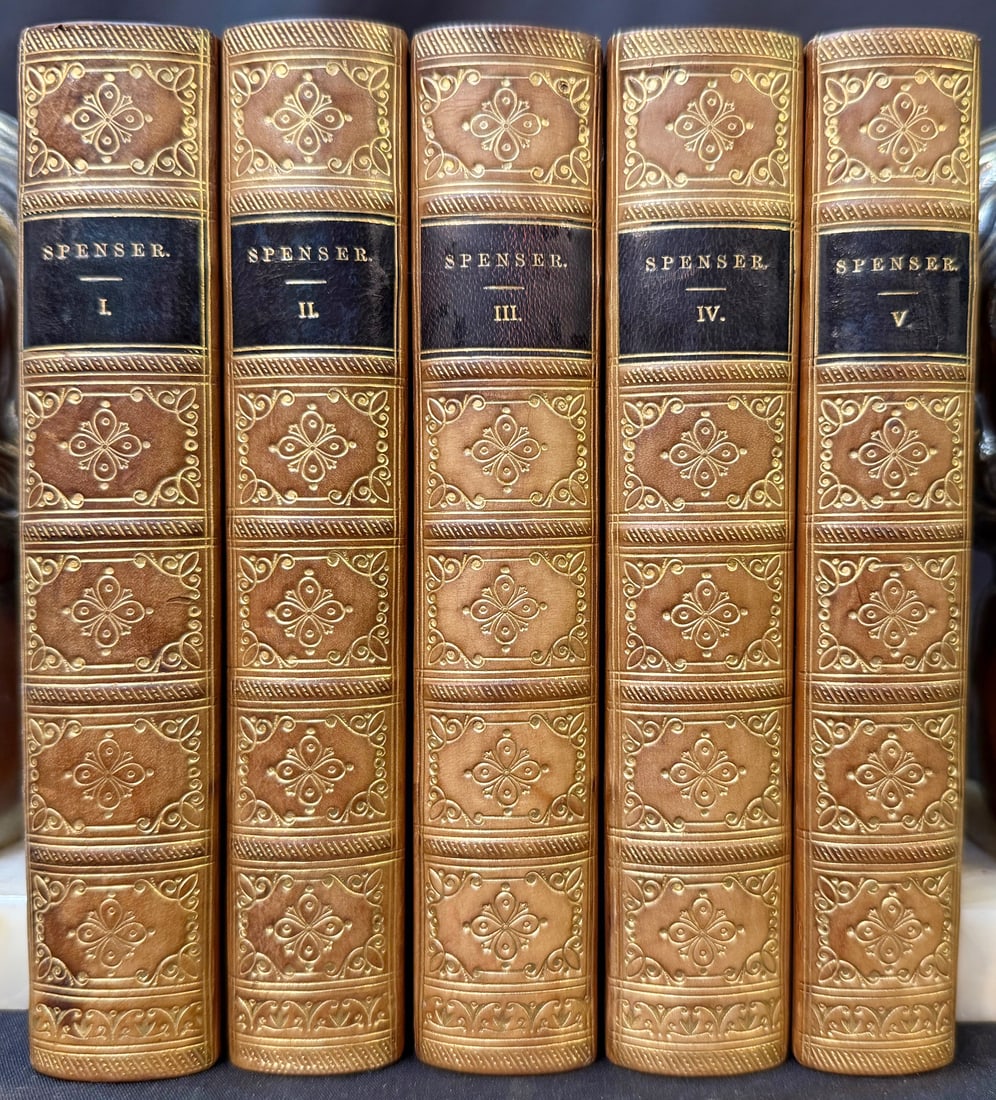 THE POETICAL WORKS OF EDMUND SPENSER, 5 VOLUMES, 1860 (1 of 5)