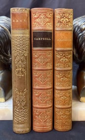 THE POETICAL WORKS OF THOMAS GRAY, THOMAS CAMPBELL AND OLIVER GOLDSMITH, 3 VOLUMES, 1860-1862