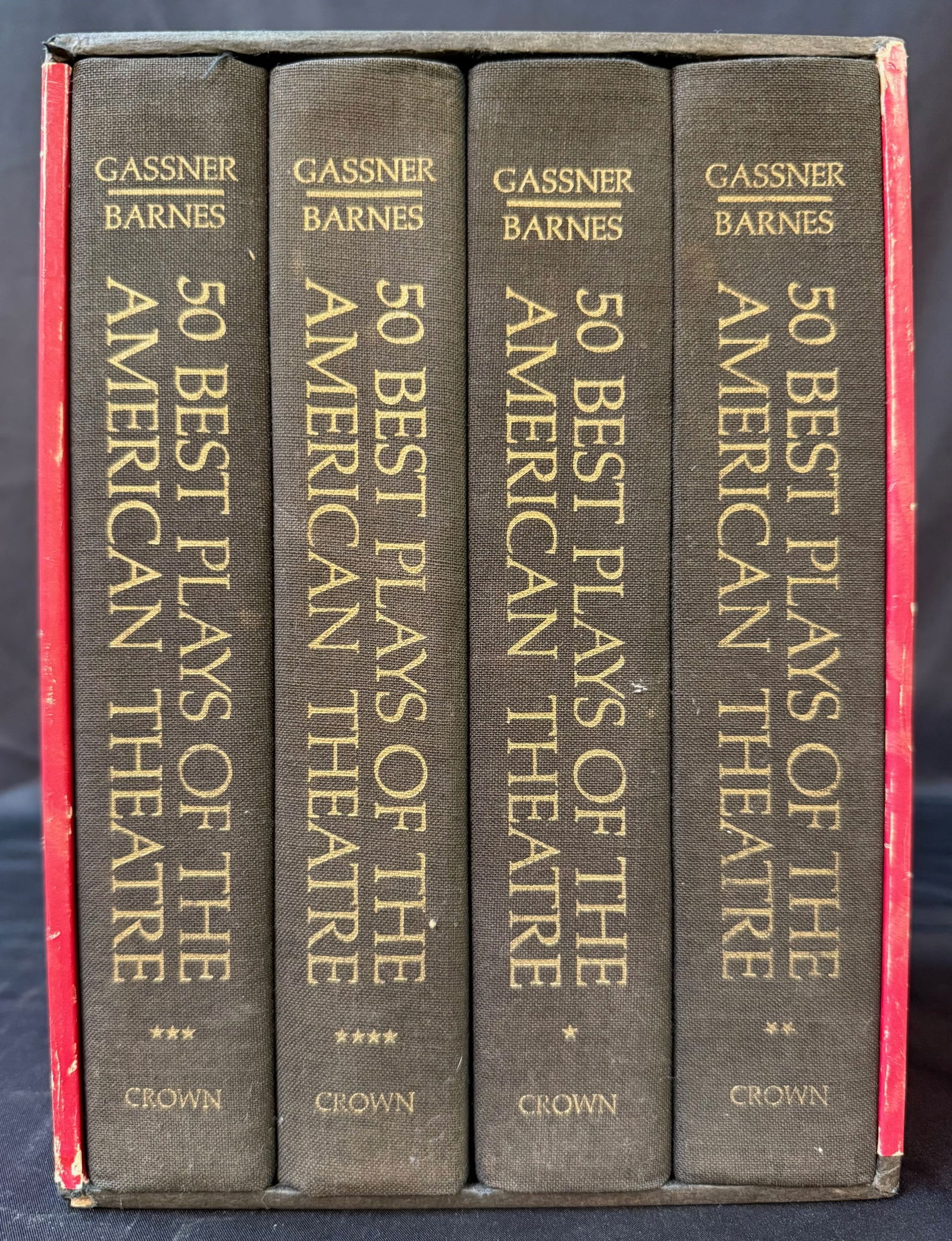 50 BEST PLAYS OF THE AMERICAN THEATRE, 4 VOLUME BOX SET BY CLIVE BARNES, 1969 (1 of 6)