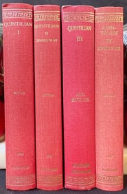 THE LOEB CLASSICAL LIBRARY BY HARVARD UNIVERSITY, QUINTILIAN, 4 VOLUMES