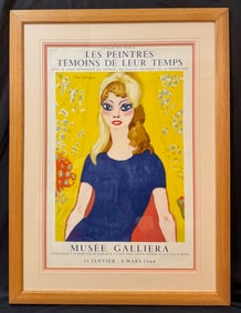 KEES VAN DONGEN (1877-1968) ORIGINAL MUSEE GALLIERA EXHIBITION LITHOGRAPH POSTER, 30IN x 40IN (76cm