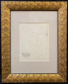 AFTER PABLO PICASSO (1881-1973) LITHOGRAPH TITLED TROIS FEMMES NUES ET UNE COUPE, VOLLARD SUITE,