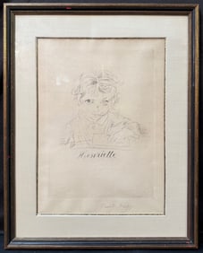 RAOUL DUFFY (1877-1953) HAND SIGNED ETCHING TITLED HENRIETTE, 19.5IN x 24IN (49cm x 61cm)