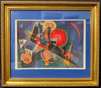 WASSILY KANDINSKY (1866-1944) LITHOGRAPH TITLED IN THE BLUE, 19.5IN x 22.5IN (49cm x 57cm)