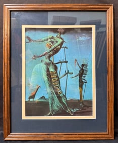 SALVADOR DALI (1904-1989) LITHOGRAPH TITLED THE BURNING GIRAFFE, 18IN x 22IN (46cm x 56cm)