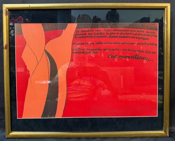 JOAN GARDY ARTIGAS (1938) ORIGINAL LITHOGRAPH TITLED C’EST MARVEILLEUX, 20.5IN x 25IN (52cm x