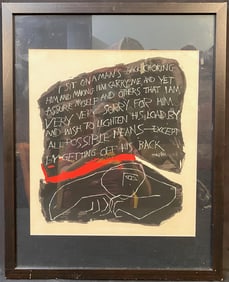 PATRICIA ALLOTT-SILBERT (1939) SCREEN PRINT TITLED TOLSTOI, 21.5IN x 27IN (55cm x 69cm)