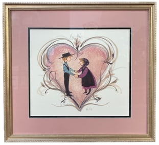 PATRICIA BUCKLEY MOSS (1933) LIMITED EDITION LITHOGRAPH, HAND SIGNED AND NUMBERED, 17IN x 19IN (43cm