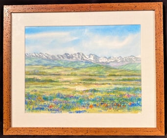 FRED KINGWILL (1944-NOW) ORIGINAL LANDSCAPE WATERCOLOR ON PAPER – 17IN x 21IN