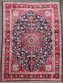 VINTAGE PERSIAN ISFAHAN HAND KNOTTED RUG, 8.7 x 11.3 (262cm x 343cm)