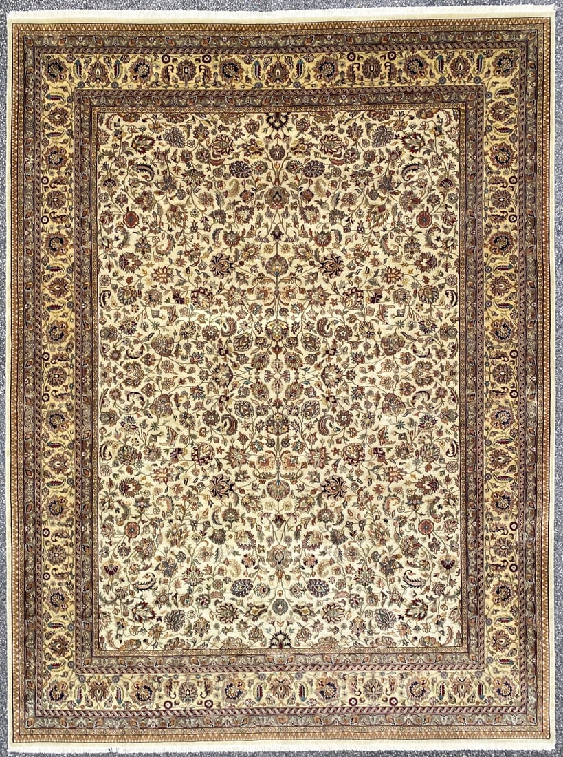PERSIAN TABRIZ HAND KNOTTED RUG WITH 200+ KPSI, 8.8 x 12.5 (264cm x 378cm) (1 of 5)