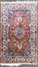 KASHMIR WOOL HAND KNOTTED RUG WITH 650+ KPSI, 3.0 x 4.11 (91cm x 150cm)