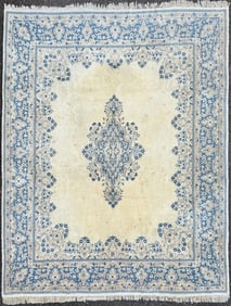 VINTAGE PERSIAN KERMAN HAND KNOTTED RUG, 8.0 x 10.5 (244cm x 318cm)