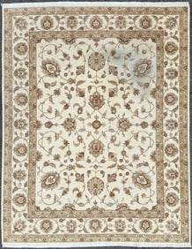 PESHAWAR HAND KNOTTED RUG, 7.7 x 10.1 (231cm x 307cm)