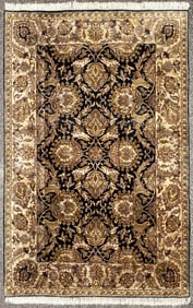 JAIPUR HAND KNOTTED WOOL RUG, NEW, 5.10 x 9.0 (178cm x 274cm)