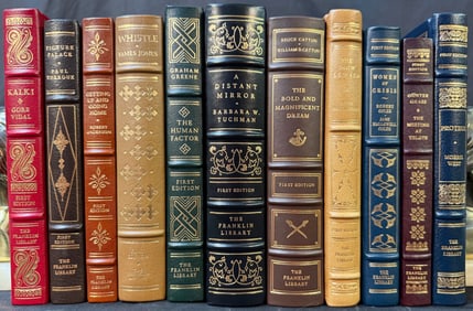 FRANKLIN LIBRARY FIRST EDITION BOOK SERIES, 11 VOLUMES, 1970s