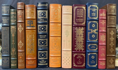 FRANKLIN LIBRARY FIRST EDITION BOOK SERIES, 11 VOLUMES WITH 1 HAND SIGNED, 1970s