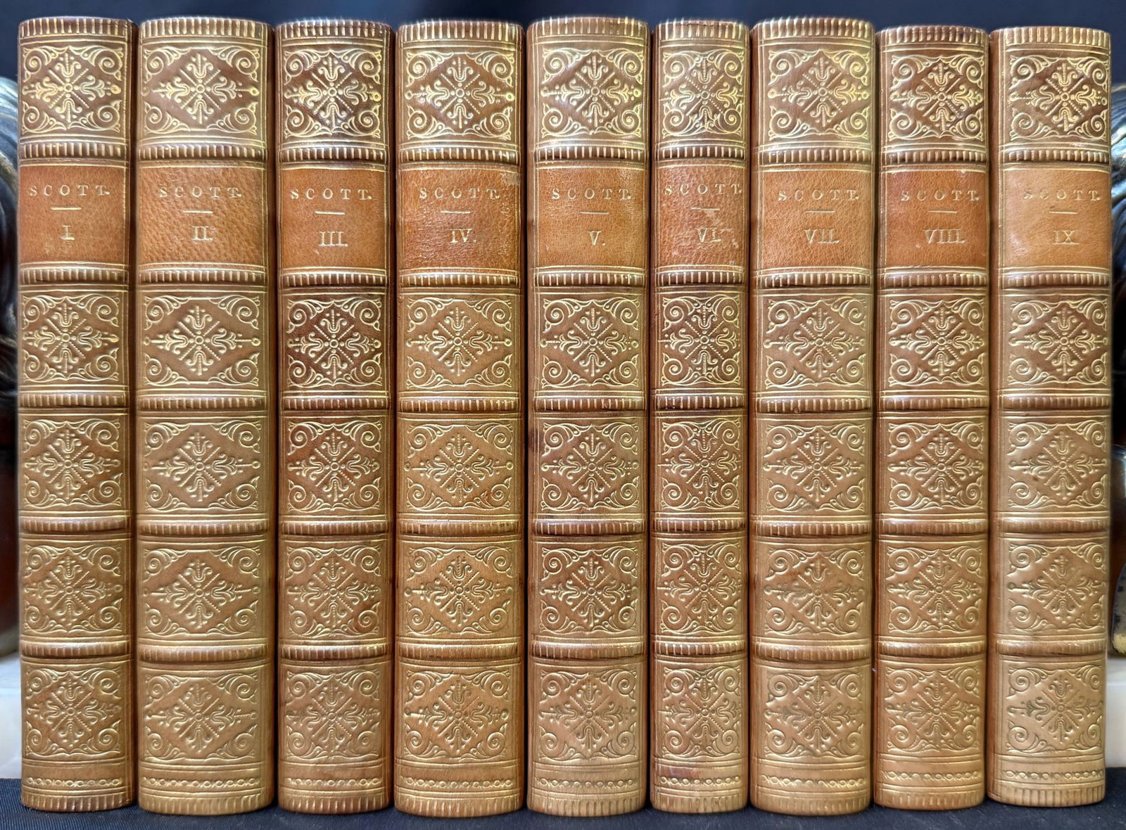 THE POETICAL WORKS OF SIR WALTER SCOTT, 9 VOLUMES, 1857 (1 of 6)