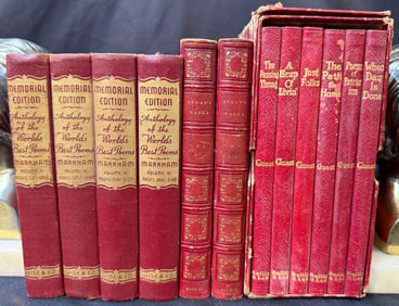 ANTIQUE TO VINTAGE POETRY COLLECTION, 12 VOLUMES, 1833-1948