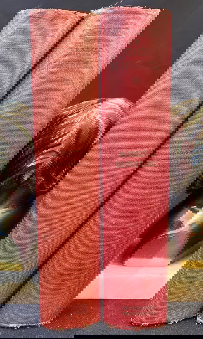 THE LIFE OF JOHN MARSHALL BY ALFRED BEVERIDGE, 2 VOLUMES, 1929: New York. 1929. Houghton, Mifflin and Company, Publishers. A complete set of 4 sections in 2 volumes. All volumes are in Very Good+ condition. All volumes without dust jackets. Red cloth hard covers a