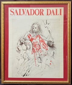 SALVADOR DALI (1904-1989) LITHOGRAPH TITLED POSEIDON, 31IN x 37IN (79cm x 94cm)