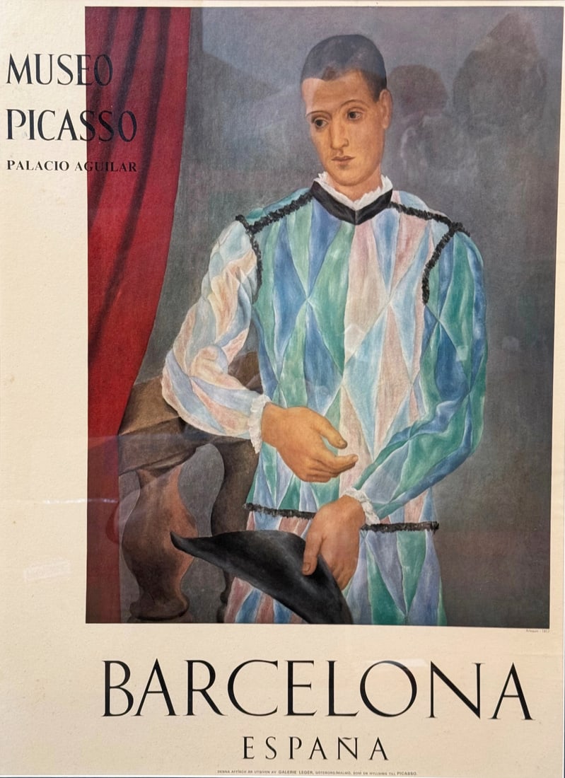 AFTER PABLO PICASSO (1881-1973) ORGINAL MUSEO PICASSO ART EXHIBIT POSTER, 28.5IN x 34.5IN (72cm x (1 of 4)