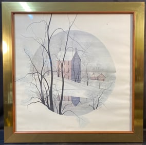 PATRICIA BUCKLEY MOSS (1933) LIMITED EDITION LITHOGRAPH, HAND SIGNED AND NUMBERED, 43IN x 43IN