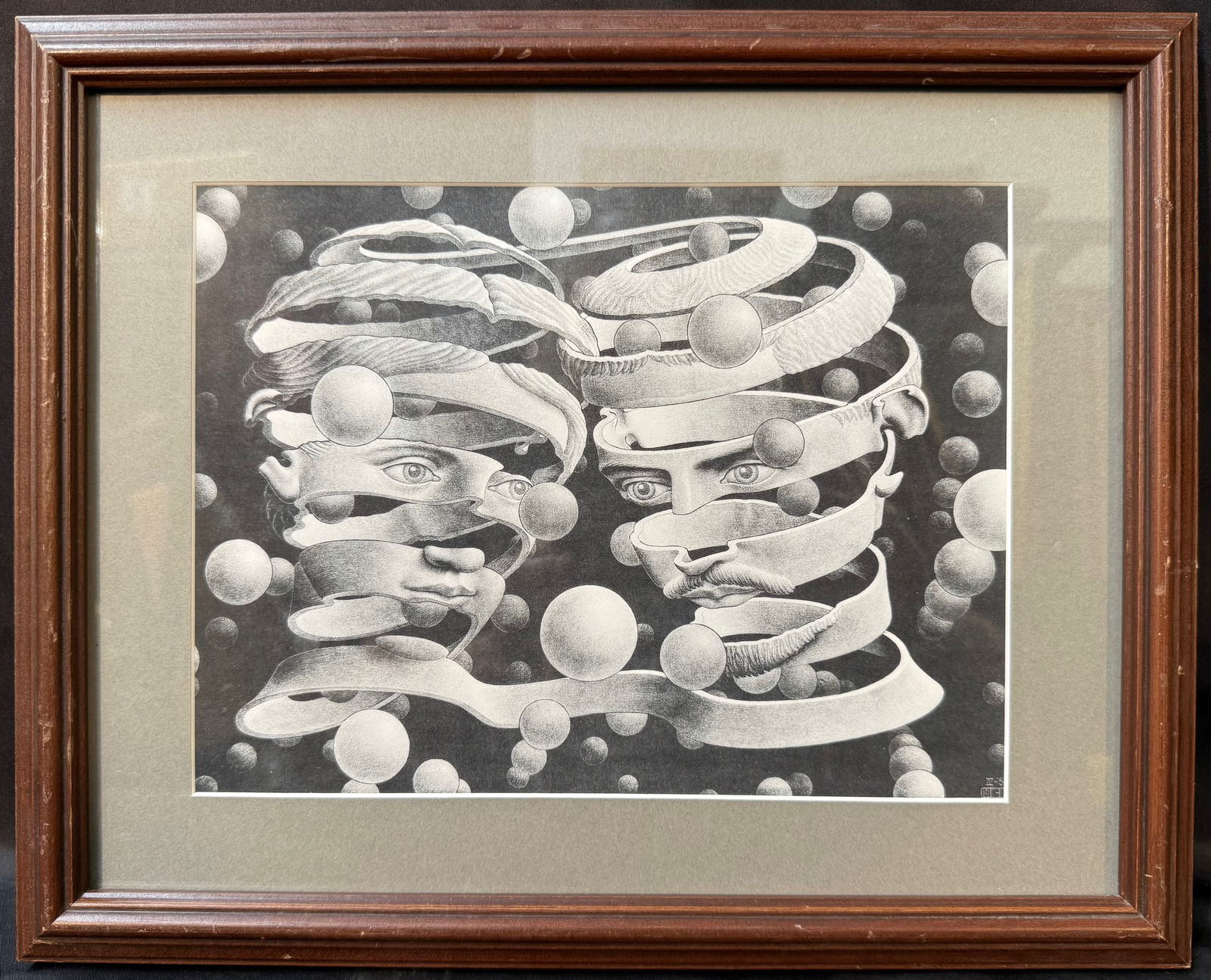 M.C. ESCHER (1898-1972) LITHOGRAPH TITLED BOND OF UNION, 12.5IN x 15IN (32cm x 38cm) (1 of 5)