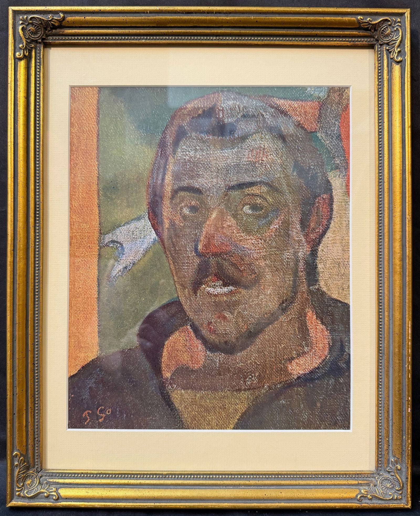 PAUL GAUGUIN (1848-1903) LITHOGRAPH TITLED PORTRAIT DE L’ARTISTE, 12.5IN x 15.5IN (32cm x 39cm) (1 of 4)