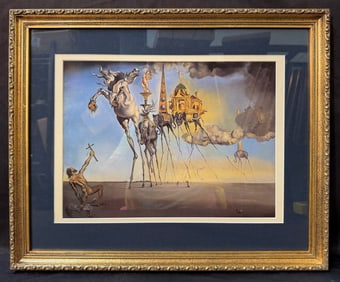 SALVADOR DALI (1904-1989) LITHOGRAPH TITLED THE TEMPTATION OF ST ANTHONY, 18IN x 22IN (46cm x 56cm)