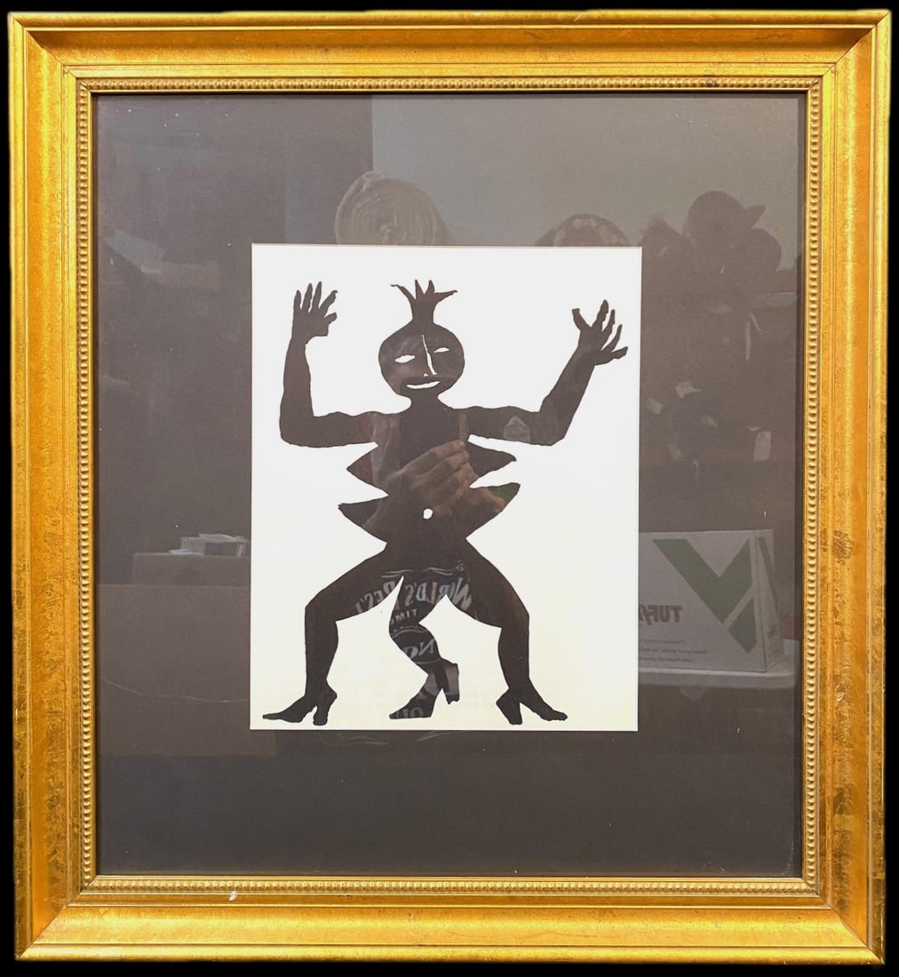 ALEXANDER CALDER (1898-1976) LITHOGRAPH TITLED ACROBAT IN HEELS, 23IN x 25IN (58cm x 64cm): Alexander Calder (1898-1976) lithograph titled Acrobat in Heels. This lithograph was printed in 1975 by Mourlot, Paris and published by Galerie Maeght, Paris. It is matted and framed under glass in a