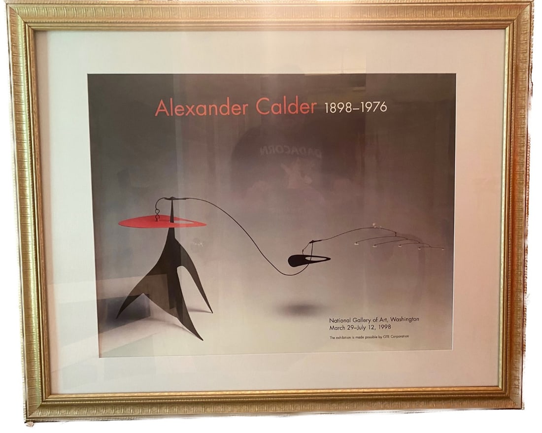 ANDREW CALDER (1898-1976) ORIGINAL MUSEUM EXHIBITION POSTER FOR THE NATIONAL GALLERY OF ART IN (1 of 4)