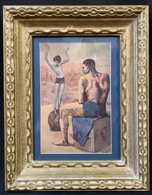 AFTER PABLO PICASSO (1881-1973) LITHOGRAPH TITLED FILLETTE A LA BOULE, 14.5IN x 16.5IN (55cm x 61cm)