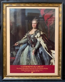 FEDOR S. ROKOTOV (1735-1808) ORIGINAL ART EXHIBITION POSTER FOR THE CATHERINE THE GREAT EXHIBIT,