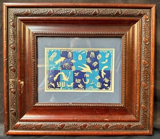 HENRI MATISSE (1869-1954) LITHOGRAPH TITLED POLYNESIE, LE MER, 13IN x 15IN (33cm x 38cm)