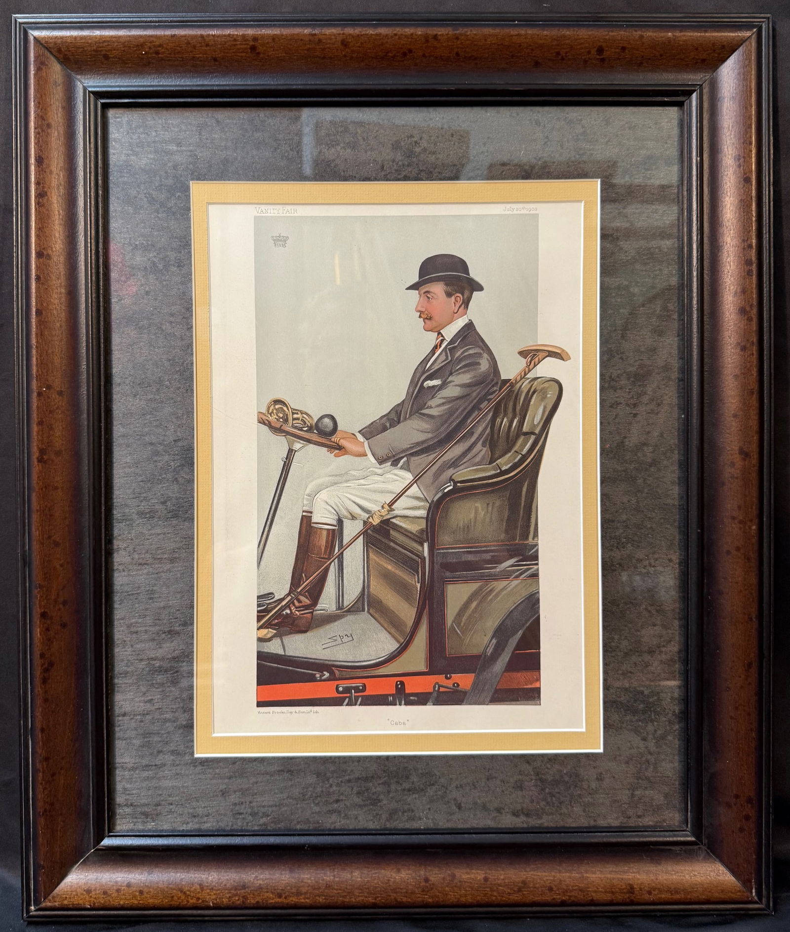 ORIGINAL VANITY FAIR CARICATURE OF THE EARL OF SHREWSBURY WITH COA, 1903, 20.5IN x 24.5IN (52cm x (1 of 10)