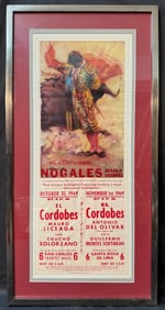 ORIGINAL VINTAGE BULLFIGHTING POSTER FEATURING EL CORDOBES, 1969, 18IN x 36IN (46cm x 91cm)