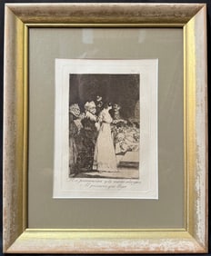 FRANCISCO JOSE DE GOYA Y LUCIENTES (1746-1828), ETCHING AND AQUATINT, 13.5IN x 16.5IN (34cm x 42cm)