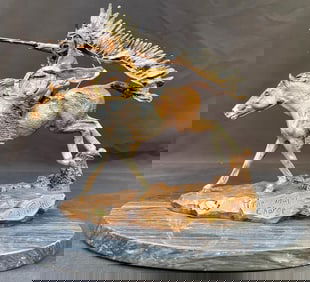 CHRISTOPHER PARDELL (20TH CENTURY) LIMITED EDITION, HAND SIGNED, BRONZE SCULPTURE TITLED THE FINAL