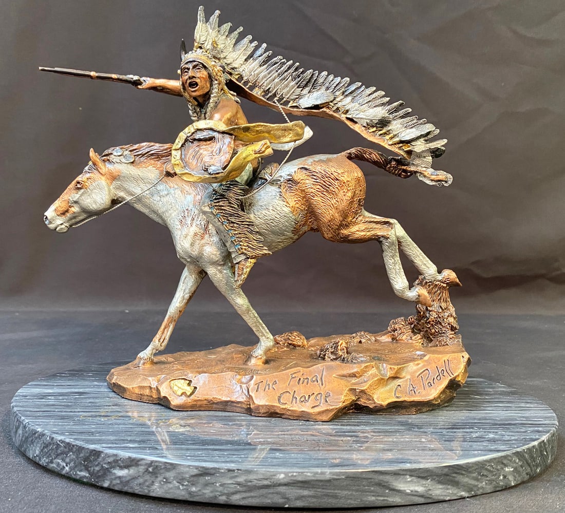 CHRISTOPHER PARDELL (20TH CENTURY) LIMITED EDITION, HAND SIGNED, BRONZE SCULPTURE TITLED THE FINAL (1 of 10)