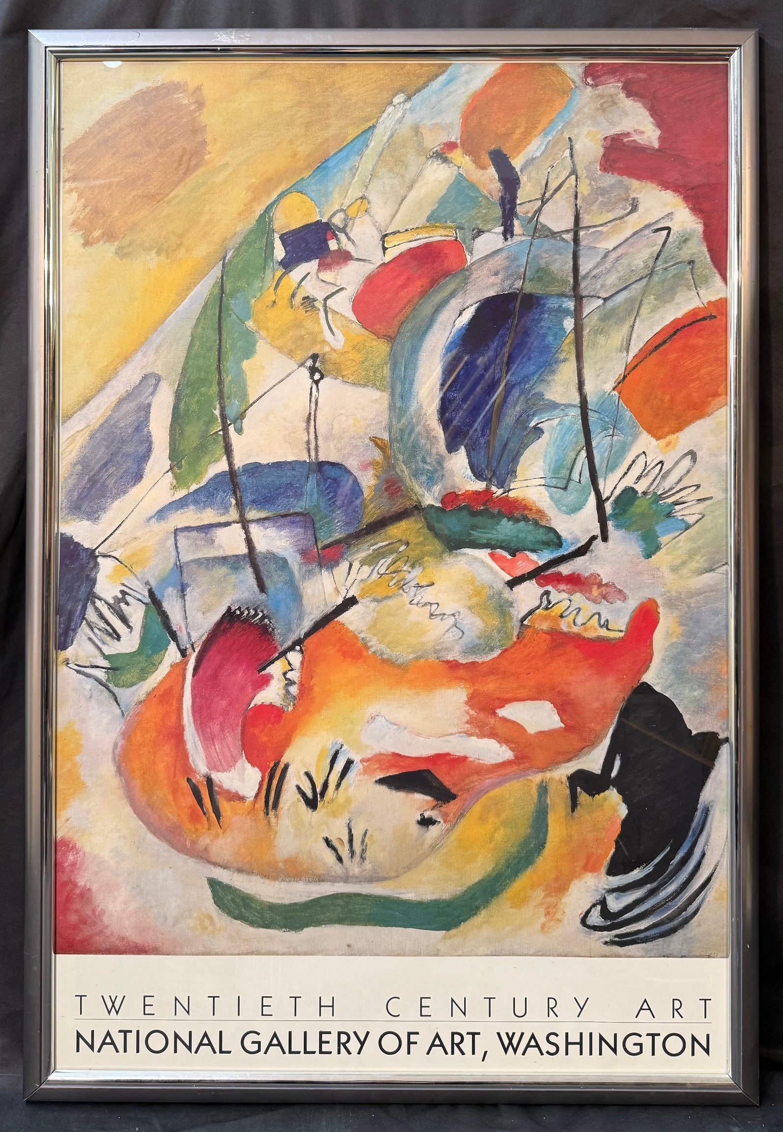 WASSILY KANDINSKY (1866-1944) COLOR EXHIBITION POSTER, 26IN x 38IN (66cm x 97cm) (1 of 2)