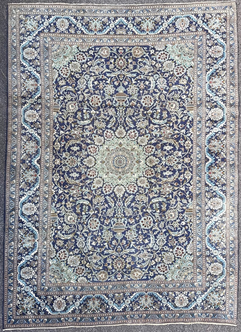 ANTIQUE PERSIAN KASHAN HAND KNOTTED RUG, 8.0 x 11.0 (244cm x 335cm) (1 of 5)