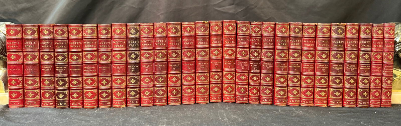 THE WORKS OF SIR WALTER SCOTT, 28 VOLUMES, 1834 (1 of 8)