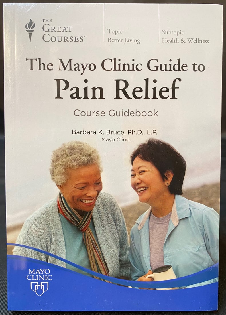 THE GREAT COURSES SERIES – THE MAYO CLINIC GUIDE TO PAIN RELIEF: The Great Courses Series titled The Mayo Clinic Guide to Pain Relief. This course has 12 lectures on 2 DVDs, with a Course Guidebook. This set is in Brand New condition and is still in its original pl